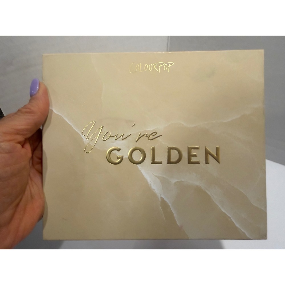 ColourPop You're Golden Pressed Powder Eyeshadow Palette 30 Shades Neutral Gold